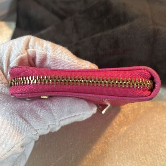 Furla Pink zip around coin pouch purse Wallet - Picture 5 of 10